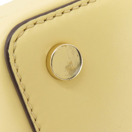 MICHAEL KORS Shoulder Bag leather yellow Long shoulder Women Used Authentic