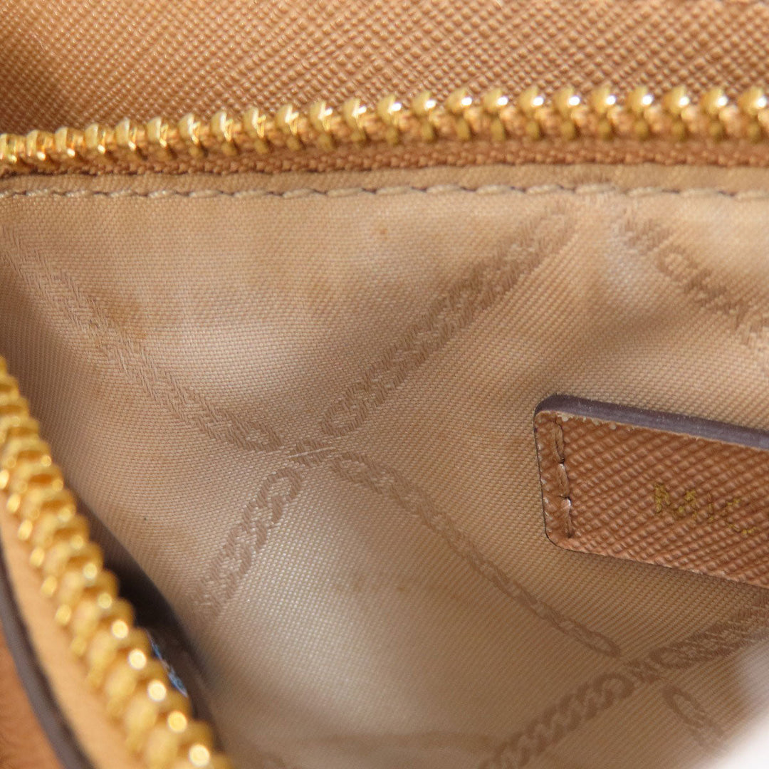 MICHAEL KORS Handbag PVC white MK Signature 2WAY Women Used Authentic
