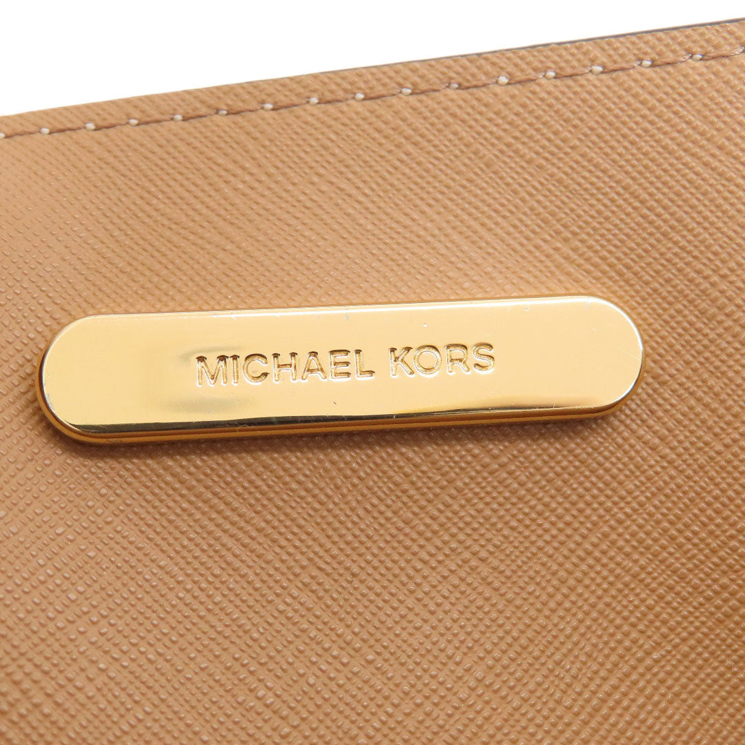 MICHAEL KORS Handbag PVC white MK Signature 2WAY Women Used Authentic