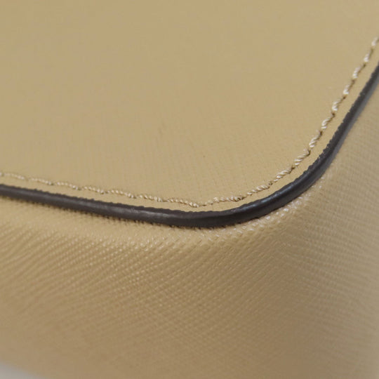 MICHAEL KORS Shoulder Bag PVC beige logo ChainShoulder Women Used Authentic