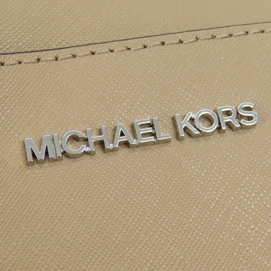 MICHAEL KORS Shoulder Bag PVC beige logo ChainShoulder Women Used Authentic