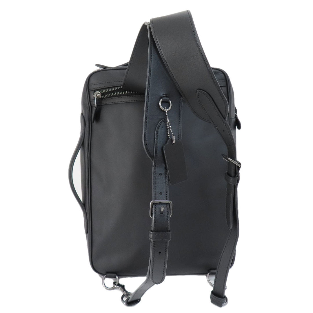 COACH Backpack C6877 leather black 3WAY