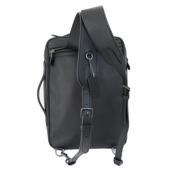 COACH Backpack C6877 leather black 3WAY