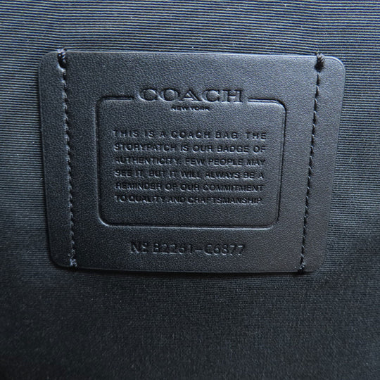 COACH Backpack C6877 leather black 3WAY