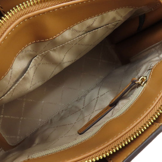 MICHAEL KORS Handbag PVC Brown Emilia 2WAY Women Used Authentic