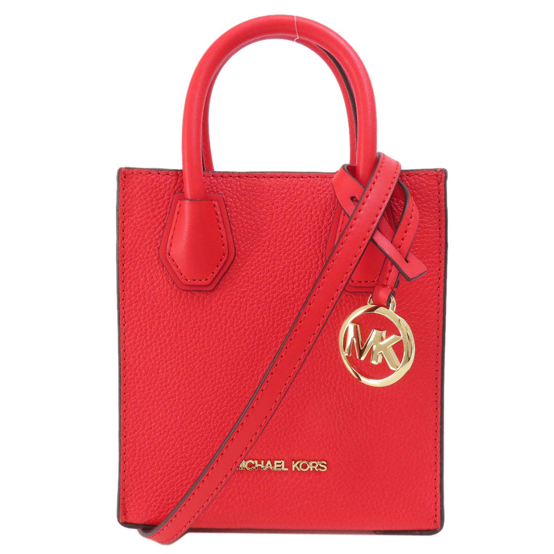 MICHAEL KORS Handbag PVC Red logo 2WAY Women Used Authentic
