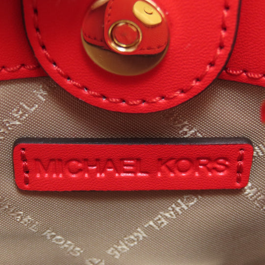 MICHAEL KORS Handbag PVC Red logo 2WAY Women Used Authentic