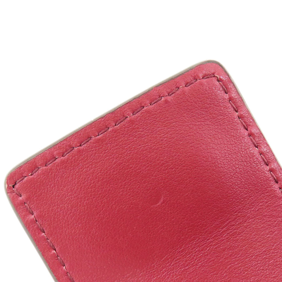 MICHAEL KORS Handbag leather Red 2WAY Women Used Authentic