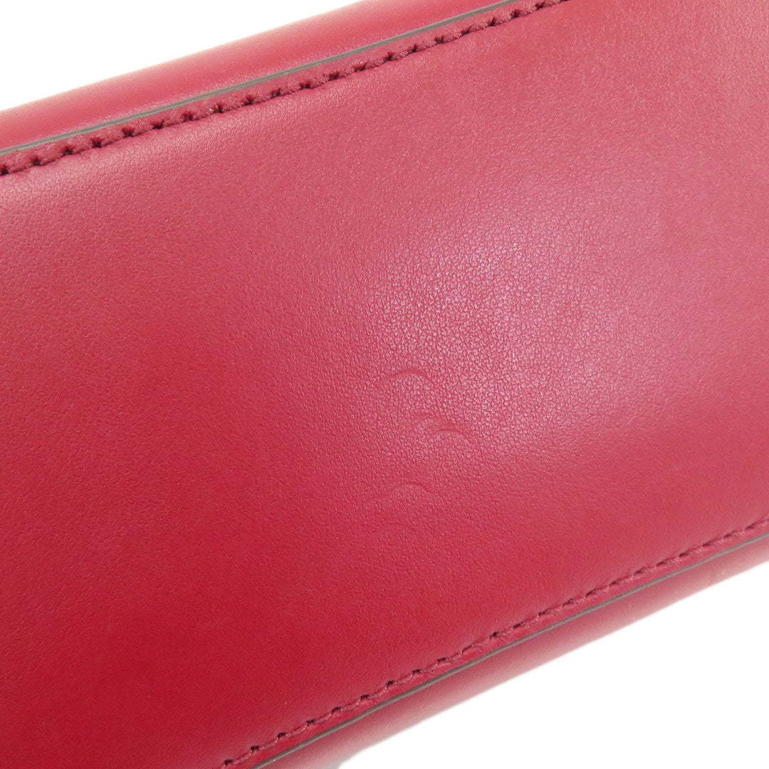 MICHAEL KORS Handbag leather Red 2WAY Women Used Authentic