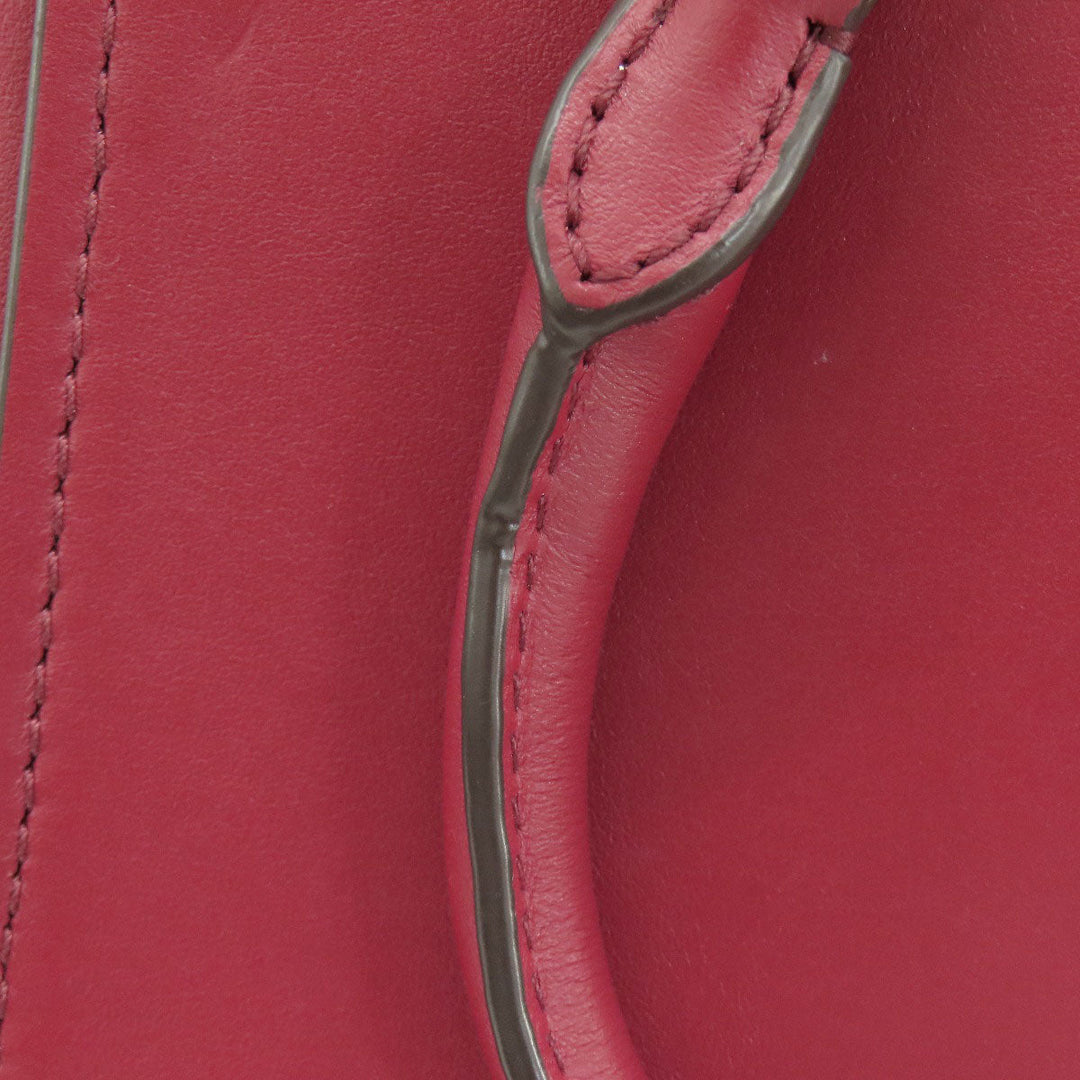MICHAEL KORS Handbag leather Red 2WAY Women Used Authentic