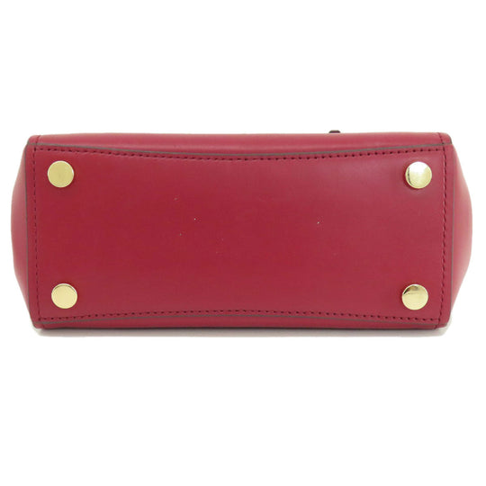 MICHAEL KORS Handbag leather Red 2WAY Women Used Authentic