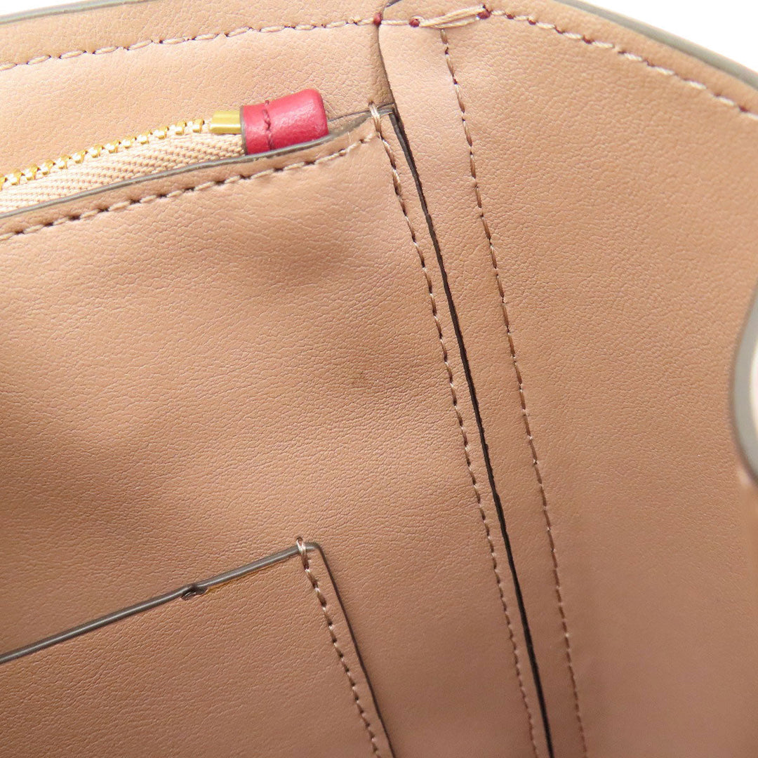 MICHAEL KORS Handbag leather Red 2WAY Women Used Authentic
