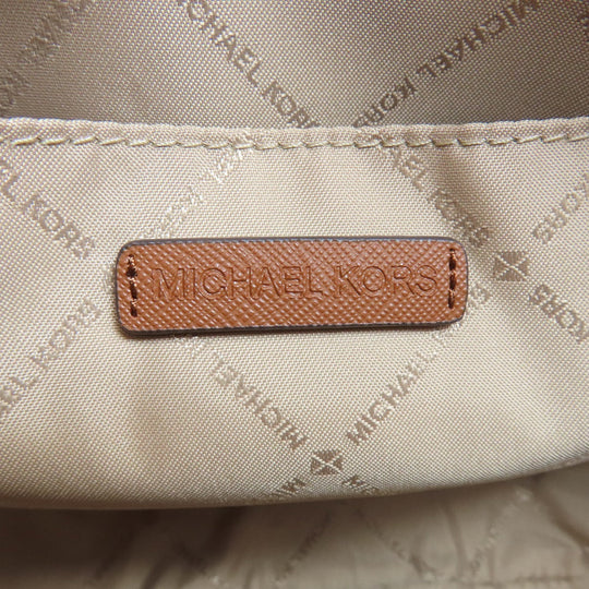 MICHAEL KORS Shoulder Bag PVC Brown MK signature Women Used Authentic