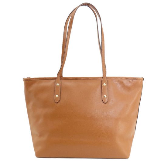 COACH Tote Bag F36875 PVC Brown logo