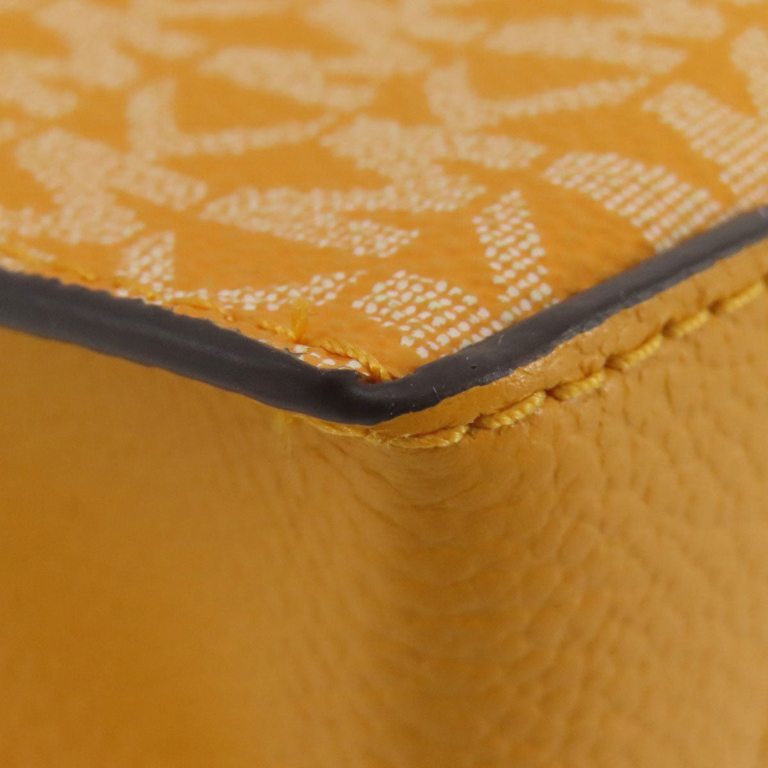 MICHAEL KORS Handbag PVC Orange MK Signature 2WAY Women Used Authentic