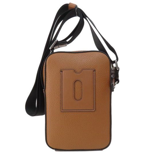 MICHAEL KORS Shoulder Bag leather Brown logo Women Used Authentic