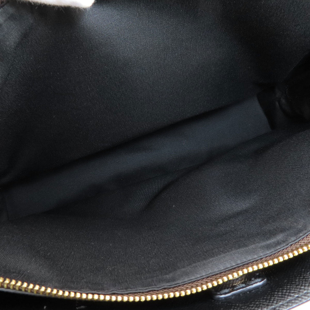 COACH Tote Bag F79987 PVC Brown Signature Women Used Authentic