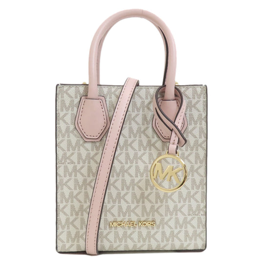 MICHAEL KORS Handbag PVC white Mercer 2WAY