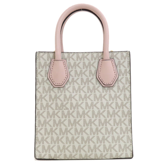 MICHAEL KORS Handbag PVC white Mercer 2WAY