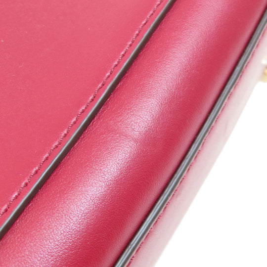 MICHAEL KORS Handbag leather Red 2WAY Women Used Authentic