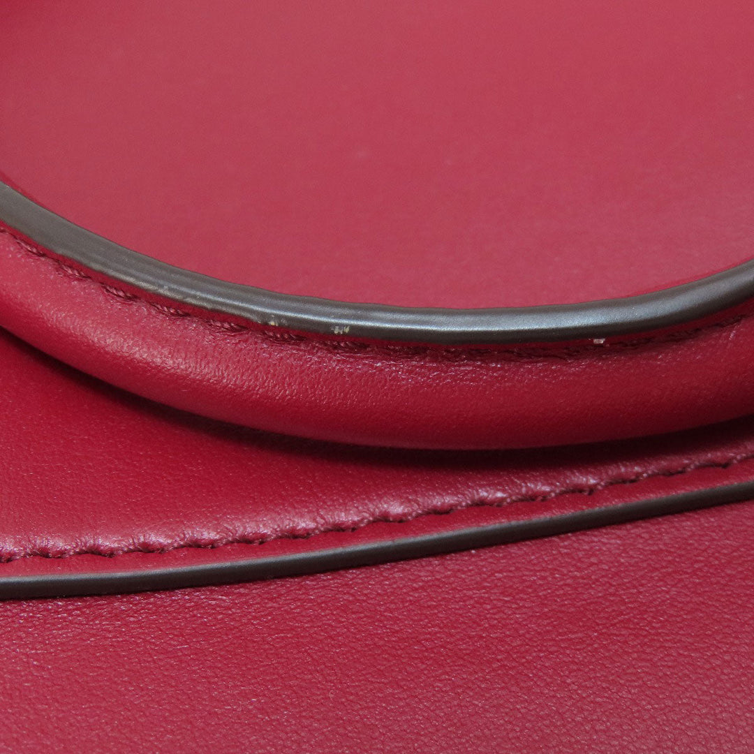 MICHAEL KORS Handbag leather Red 2WAY Women Used Authentic