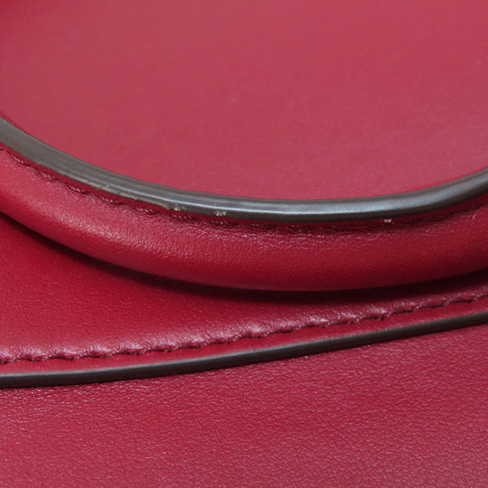 MICHAEL KORS Handbag leather Red 2WAY Women Used Authentic