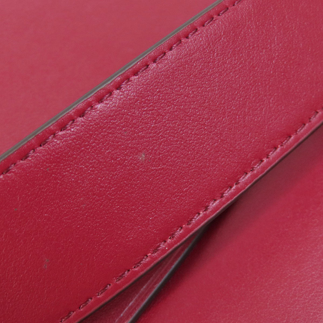 MICHAEL KORS Handbag leather Red 2WAY Women Used Authentic