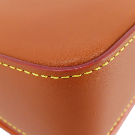 COACH Shoulder Bag 20215 leather Brown Dinky Women Used Authentic