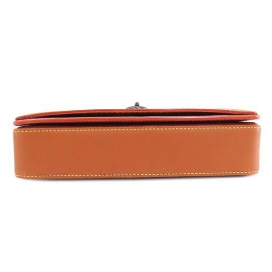 COACH Shoulder Bag 20215 leather Brown Dinky Women Used Authentic