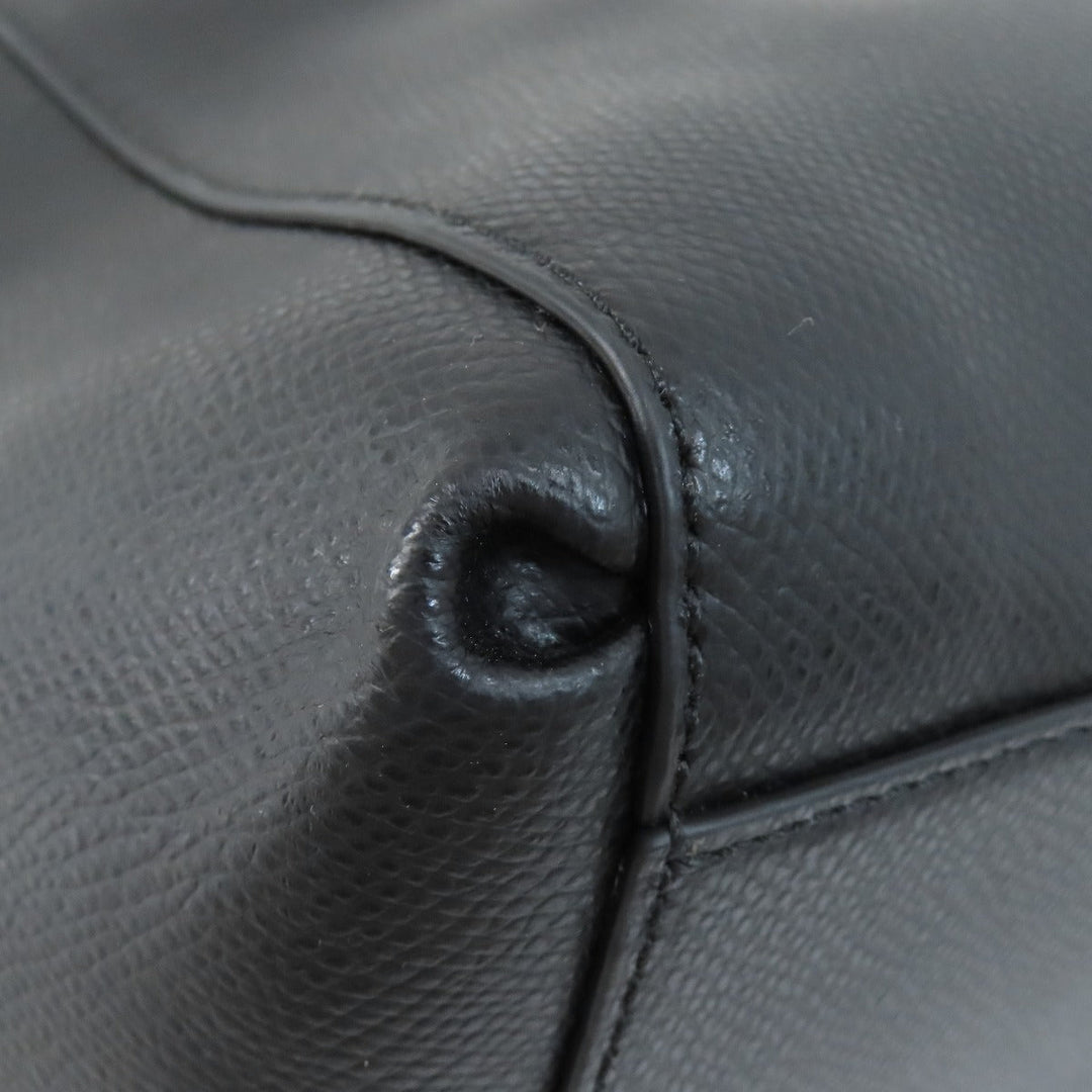 COACH Handbag F34673 leather black 2WAY Women Used Authentic