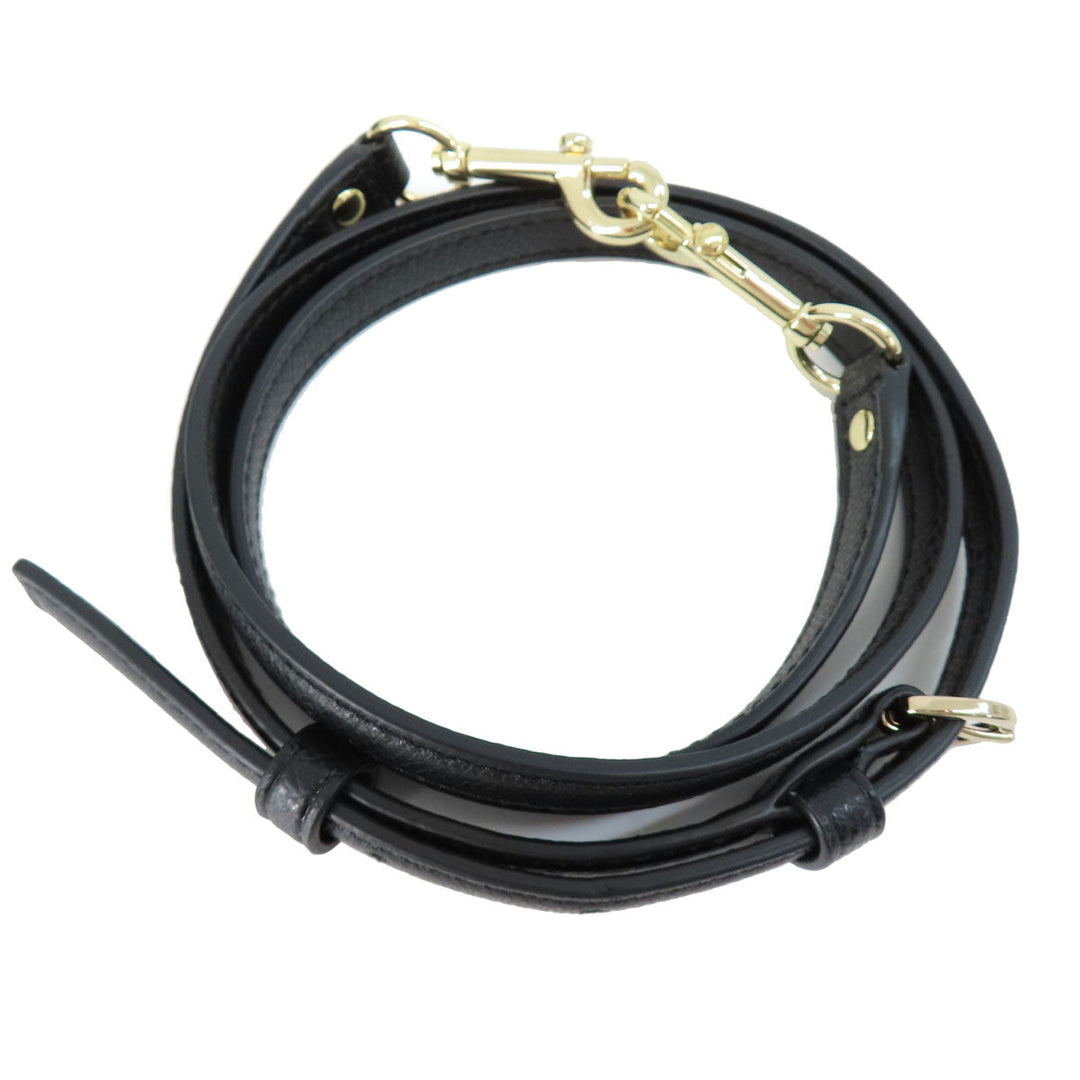 COACH Handbag F34673 leather black 2WAY Women Used Authentic