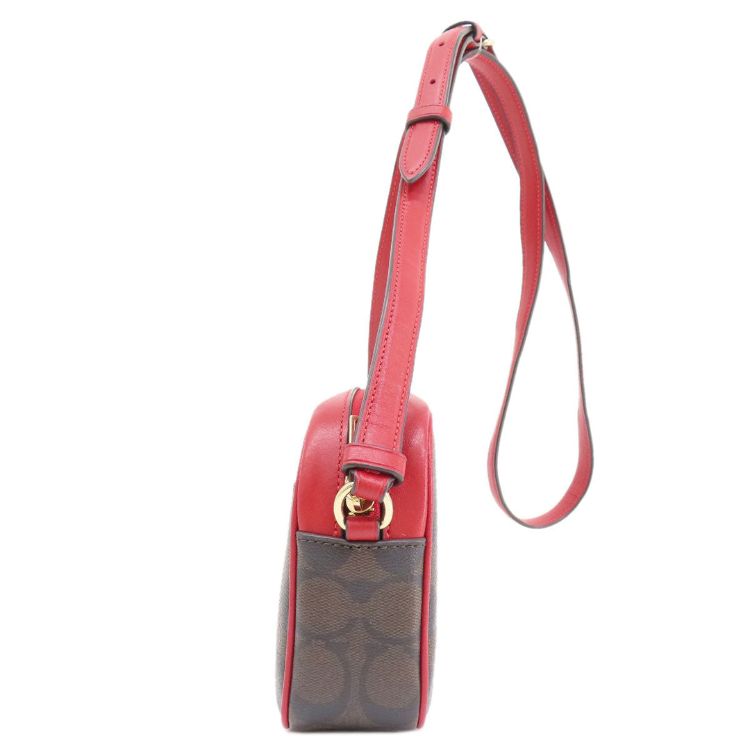 COACH Tote Bag C9926 PVC Brown mini jamie camera bag Women Used Authentic