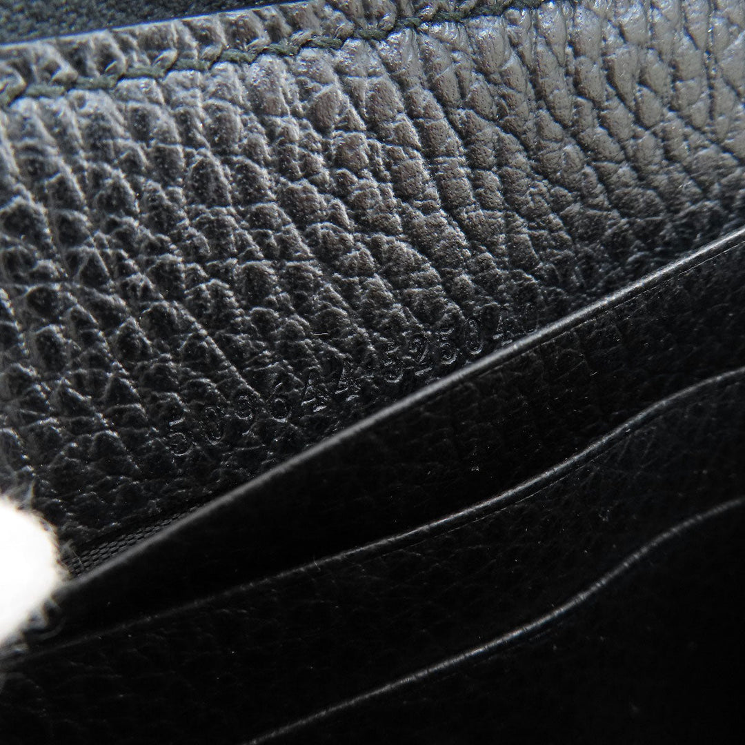 GUCCI Long Wallet Purse 509644 leather black Interlocking G