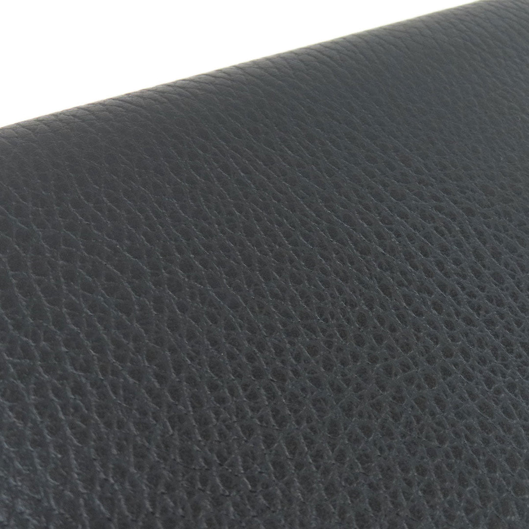 GUCCI Long Wallet Purse 509644 leather black Interlocking G