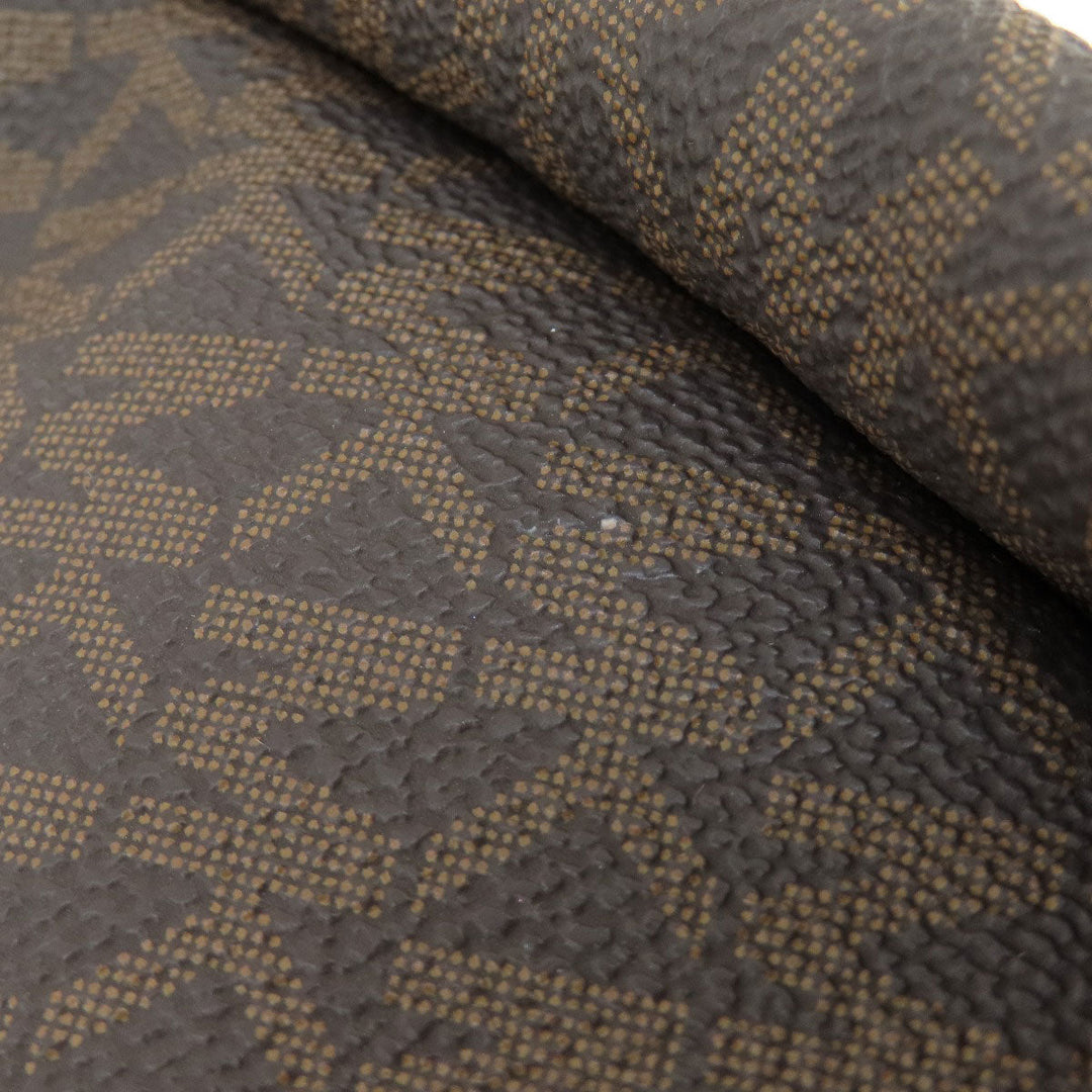 MICHAEL KORS Backpack PVC Brown MK signature Women Used Authentic