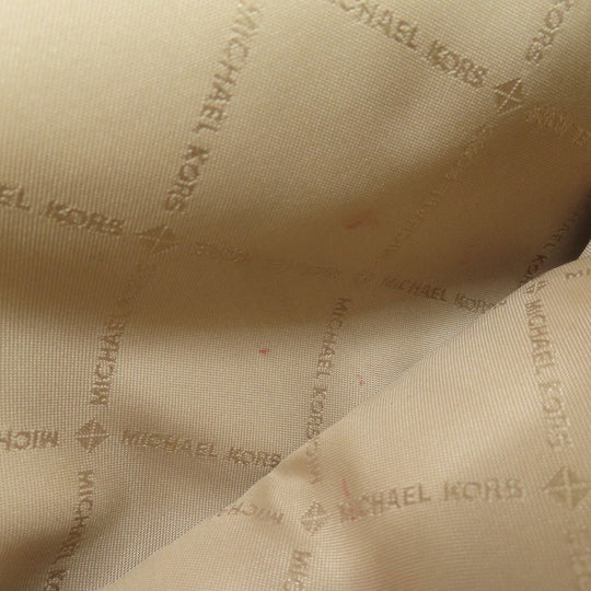 MICHAEL KORS Backpack PVC Brown MK signature Women Used Authentic