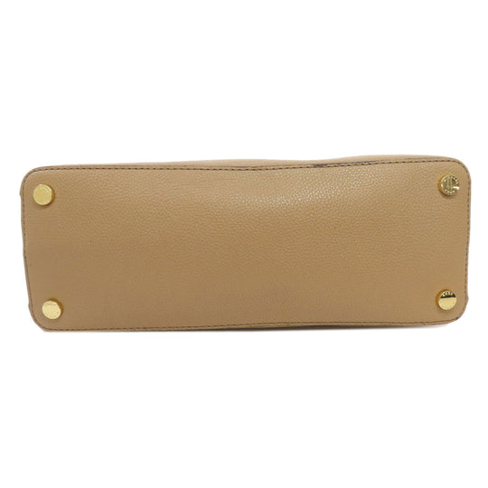 MICHAEL KORS Handbag leather beige 2WAY Women Used Authentic