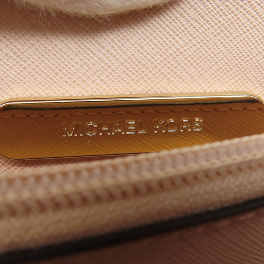 MICHAEL KORS Handbag leather beige 2WAY Women Used Authentic