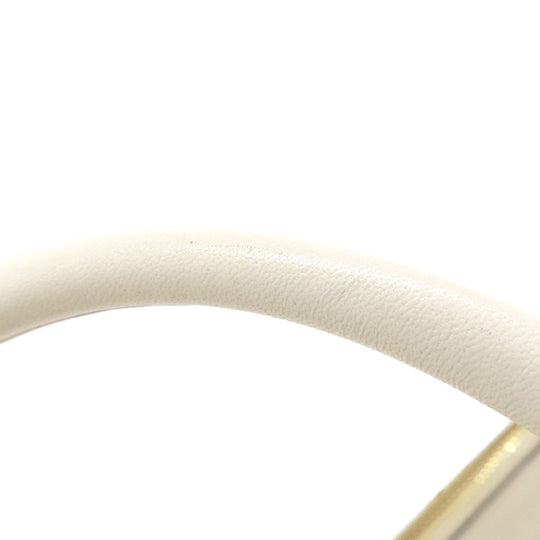 COACH Handbag 37400 leather white 2WAY Women Used Authentic