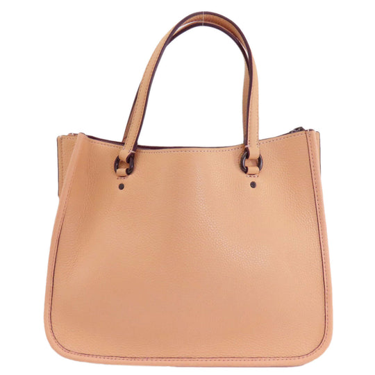 COACH Handbag C3460 leather pink Tyler Carry All 28 2WAY Women Used Authentic