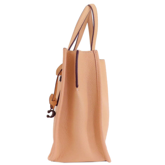 COACH Handbag C3460 leather pink Tyler Carry All 28 2WAY Women Used Authentic