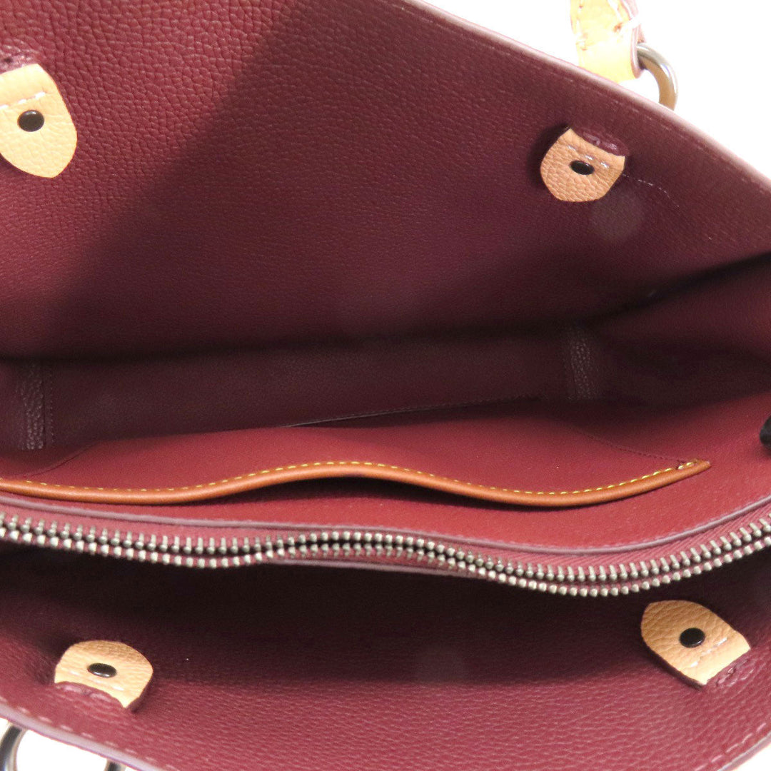 COACH Handbag C3460 leather pink Tyler Carry All 28 2WAY Women Used Authentic