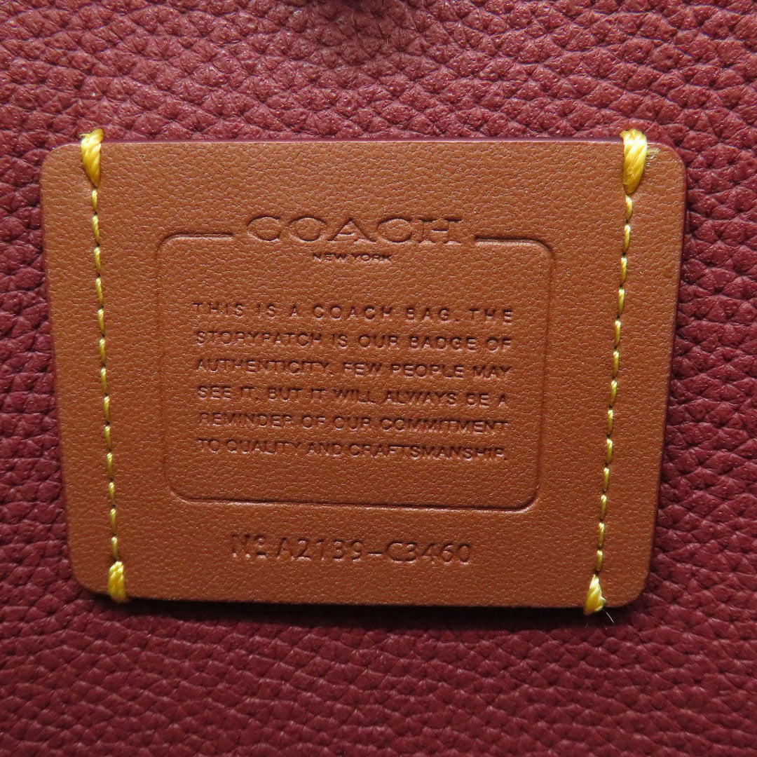 COACH Handbag C3460 leather pink Tyler Carry All 28 2WAY Women Used Authentic