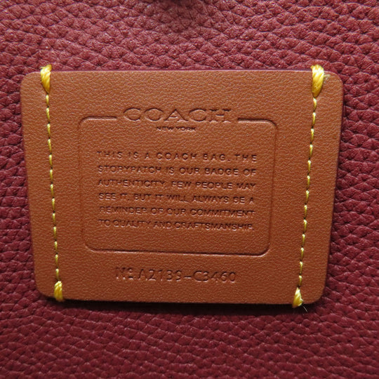 COACH Handbag C3460 leather pink Tyler Carry All 28 2WAY Women Used Authentic