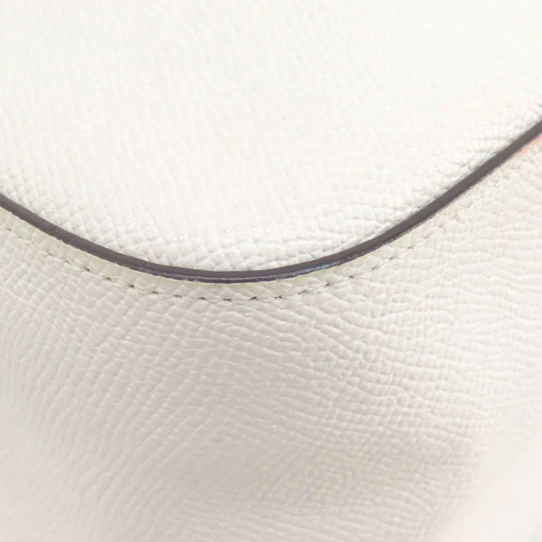 COACH Backpack 76624 leather white logo