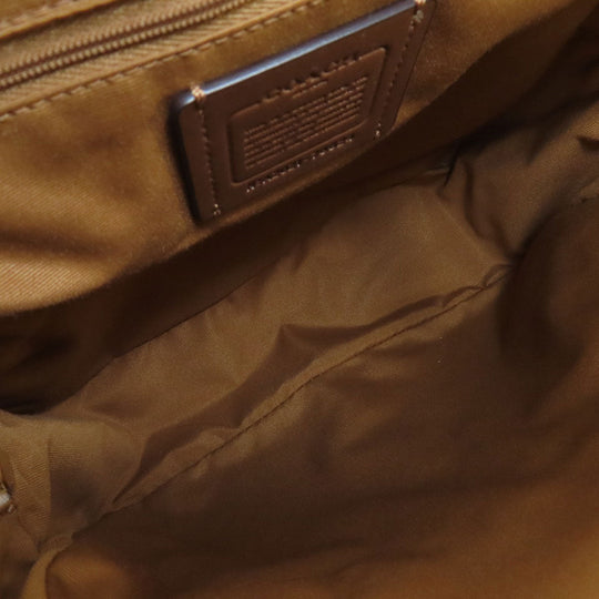 COACH Backpack 76624 leather white logo