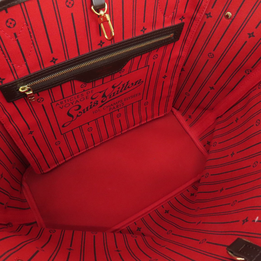 LOUIS VUITTON Tote Bag N51105 Damier canvas Brown Neverfull MM