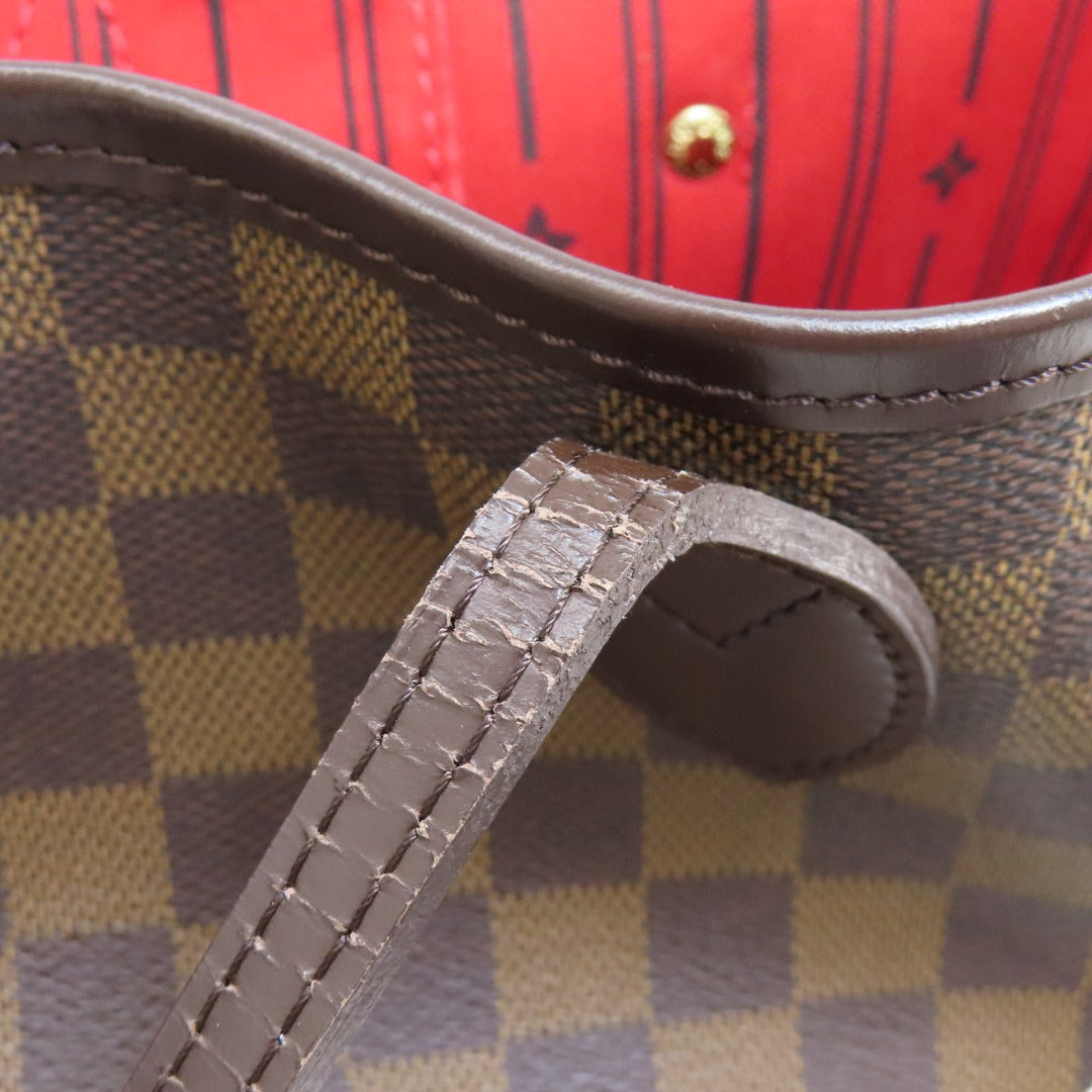 LOUIS VUITTON Tote Bag N51105 Damier canvas Brown Neverfull MM