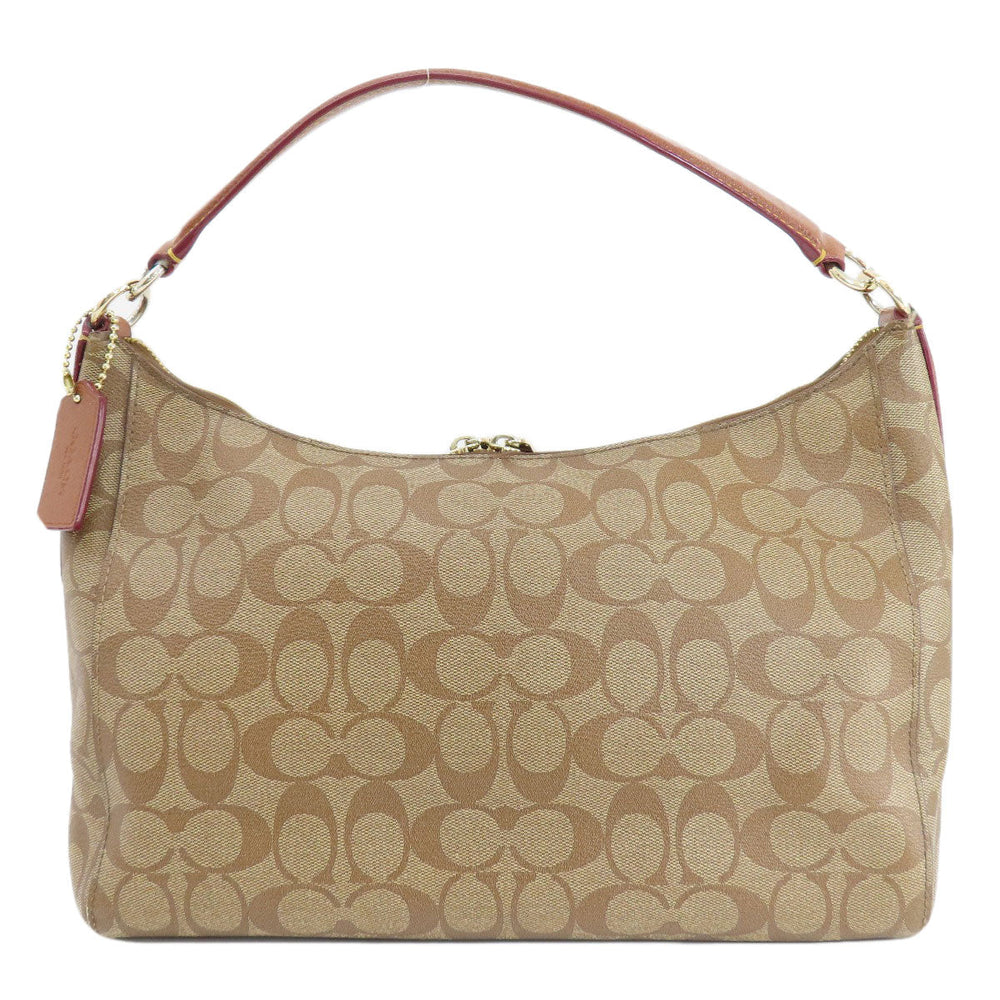 COACH Handbag F34899 PVC Brown Signature 2WAY Women Used Authentic