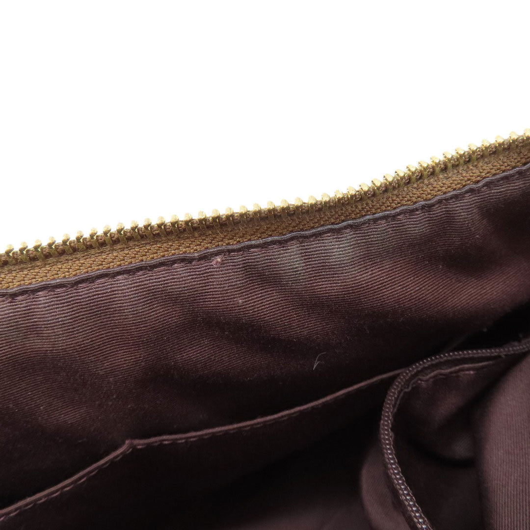 COACH Handbag F34899 PVC Brown Signature 2WAY Women Used Authentic